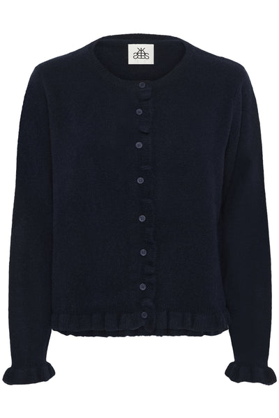 KBNoabelle Frill Cardigan Inkwell - 194016 - 10105751 Thumbnail