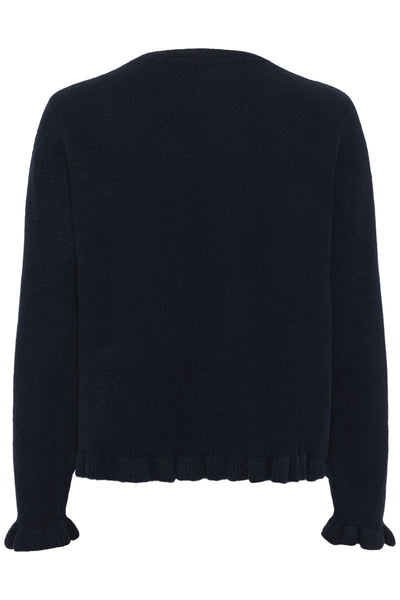 KBNoabelle Frill Cardigan Inkwell - 194016 - 10105751 Thumbnail