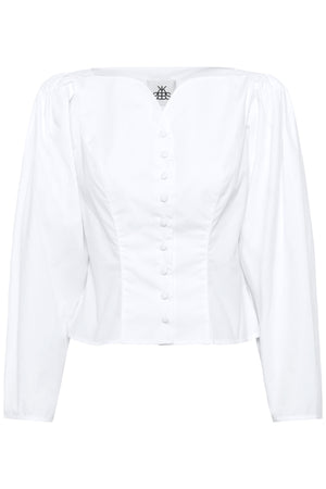 KBClaudia LS Shirt Bright White - 110601 - 10105752