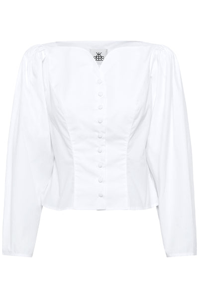 KBClaudia LS Shirt Bright White - 110601 - 10105752 Thumbnail