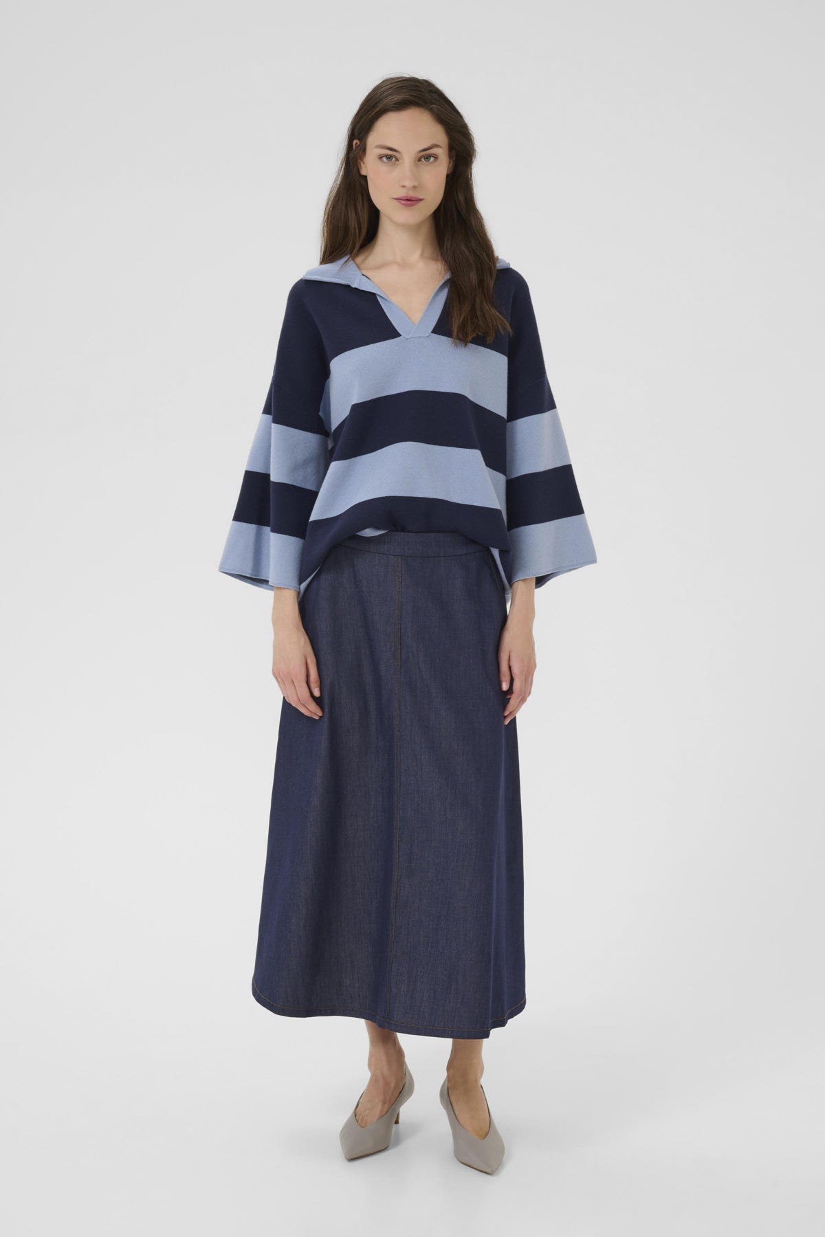 KBDiana Doddie Tee Polo Ombre Blue stripe - 108854 - 10105768