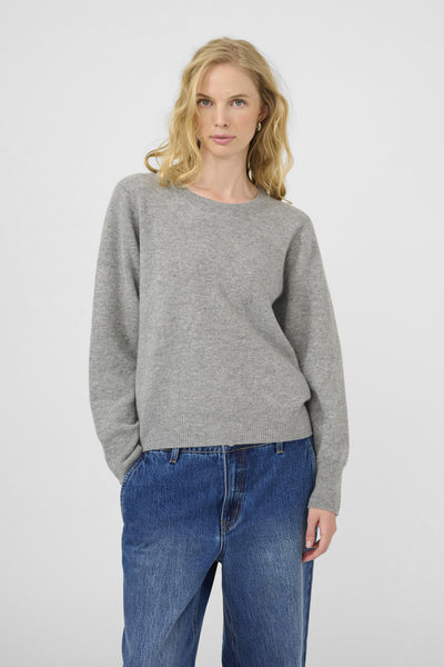 KBAnemone ONeck Medium Grey Melange - 103702 - 10105775 Thumbnail