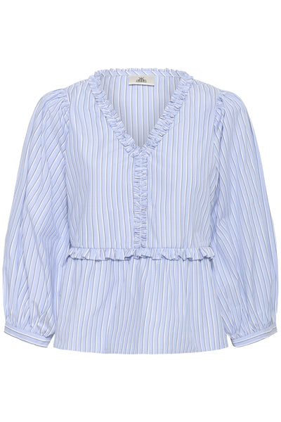 KBDanielle Blouse Subdued Blue Stripe - 108914 - 10105786 Thumbnail