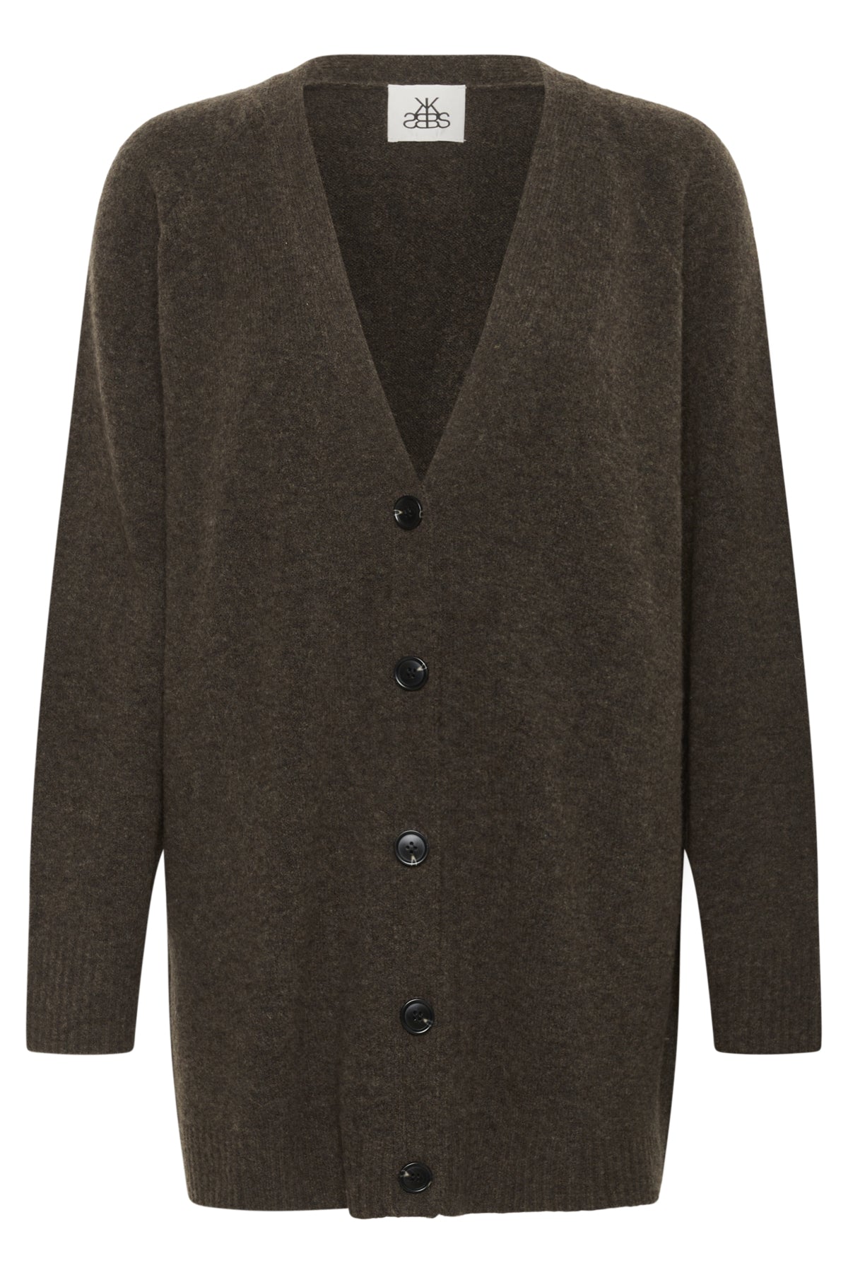 KBDream Long Cardigan Chocolate Chip Melange - 19080 - 10105803