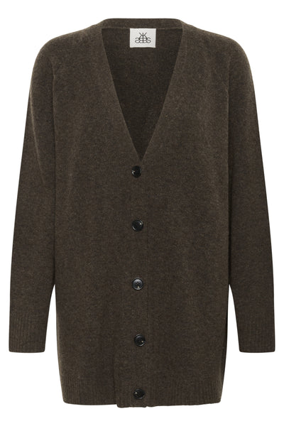 KBDream Long Cardigan Chocolate Chip Melange - 19080 - 10105803 Thumbnail