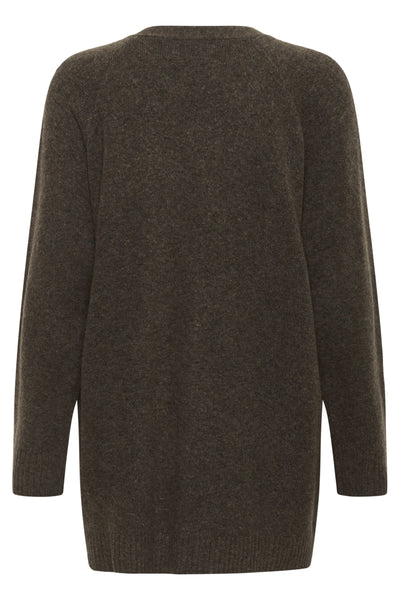 KBDream Long Cardigan Chocolate Chip Melange - 19080 - 10105803 Thumbnail