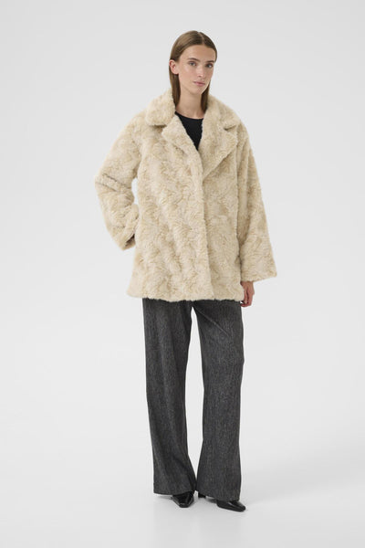 KBBolinda Fur Jacket Egret - 10105804 Thumbnail