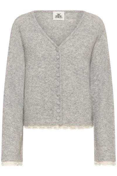 KBEris Cardigan Grey Melange - 105059 - 10105831 Thumbnail