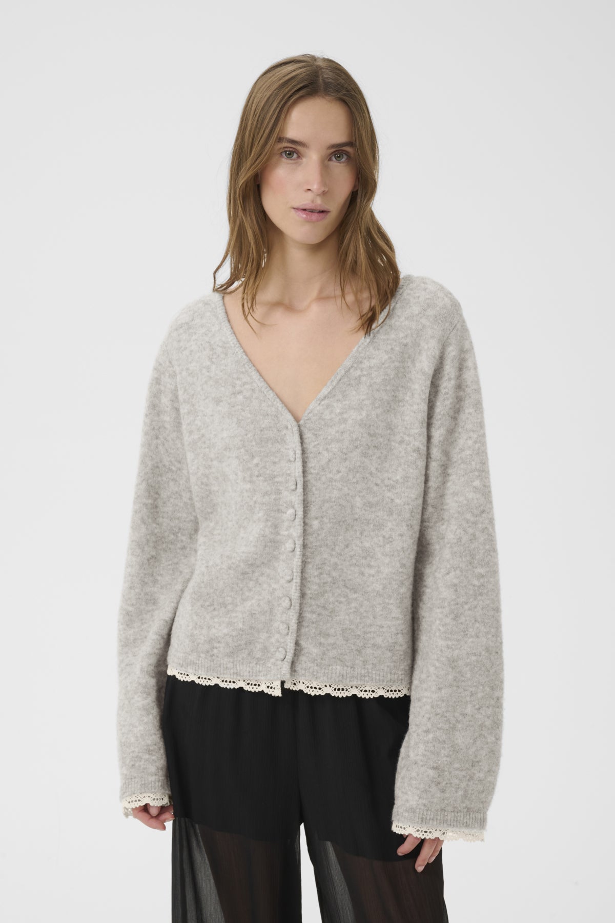 KBEris Cardigan Grey Melange - 105059 - 10105831