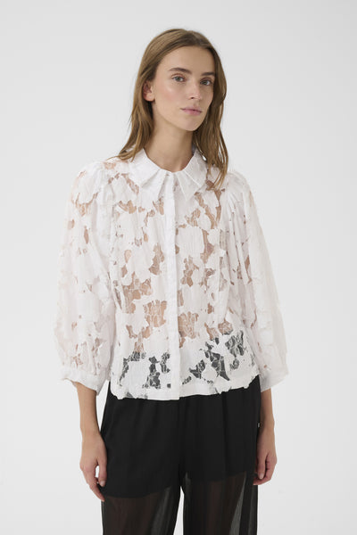 KBEna Frosty Blouse Bright White - 110601 - 10105842 Thumbnail