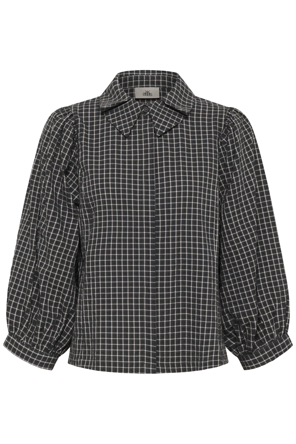 KBEllen Frosty Blouse Dark Grey Check - 109174 - 10105850