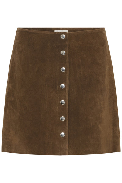 KBEbba Suede Skirt Partridge - 181124 - 10105861 Thumbnail
