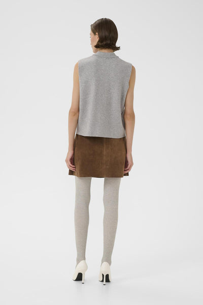 KBEbba Suede Skirt Partridge - 181124 - 10105861 Thumbnail