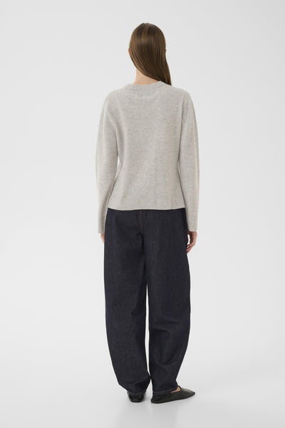 KBEtta Cardigan Light Grey Melange - 109193 - 10105863 Thumbnail
