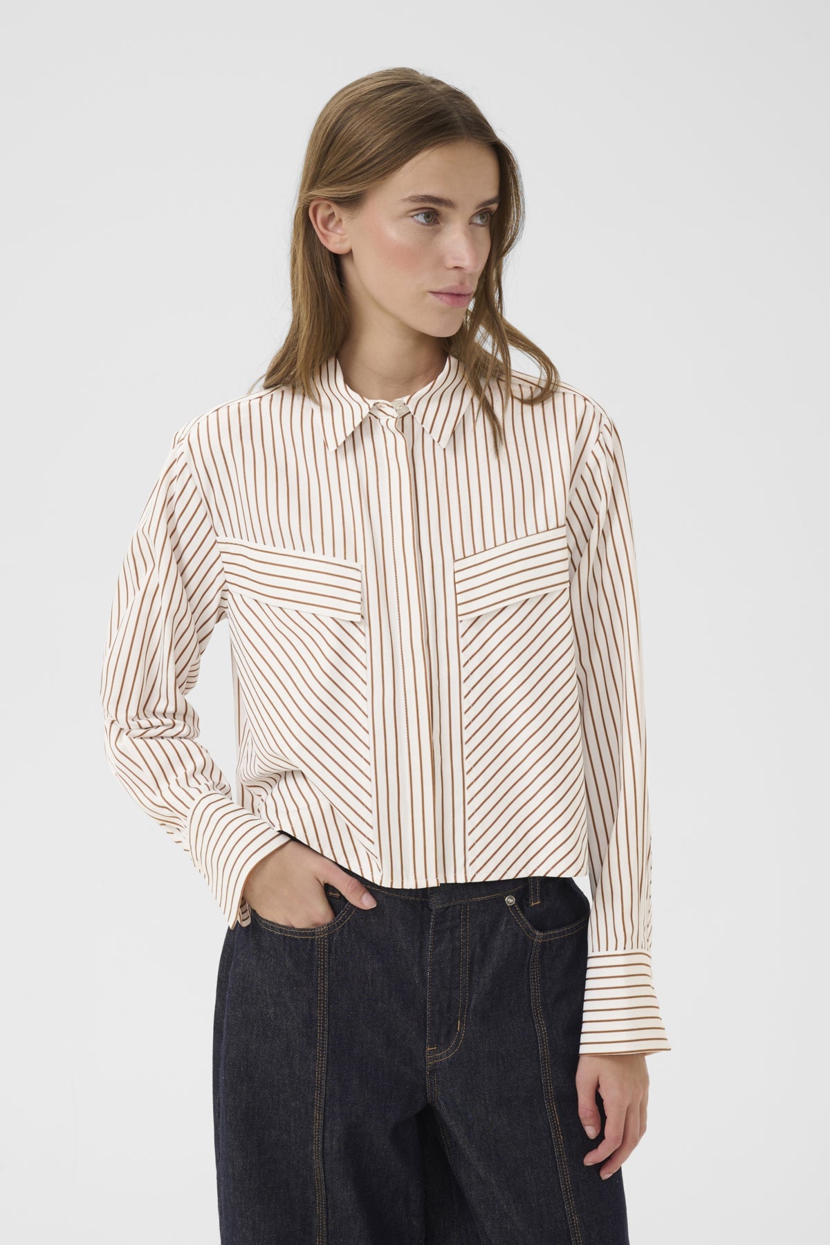 KBElmira Short Shirt Cinnamon Stripe - 109217 - 10105866
