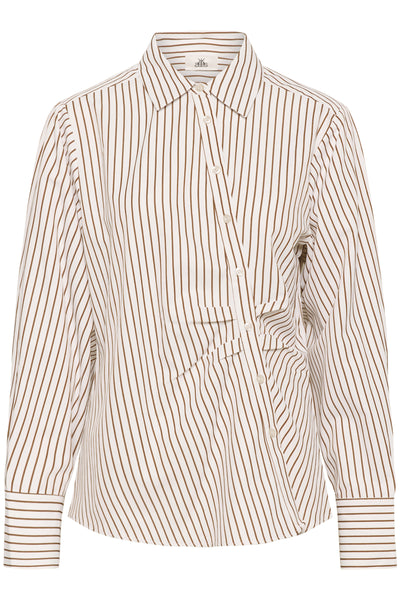KBElmira Shirt Cinnamon Stripe - 109217 - 10105867 Thumbnail