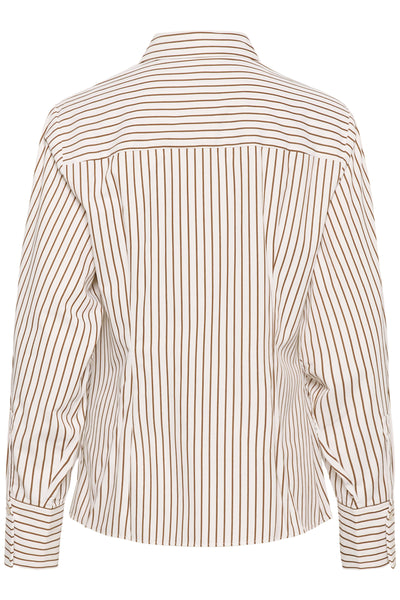 KBElmira Shirt Cinnamon Stripe - 109217 - 10105867 Thumbnail