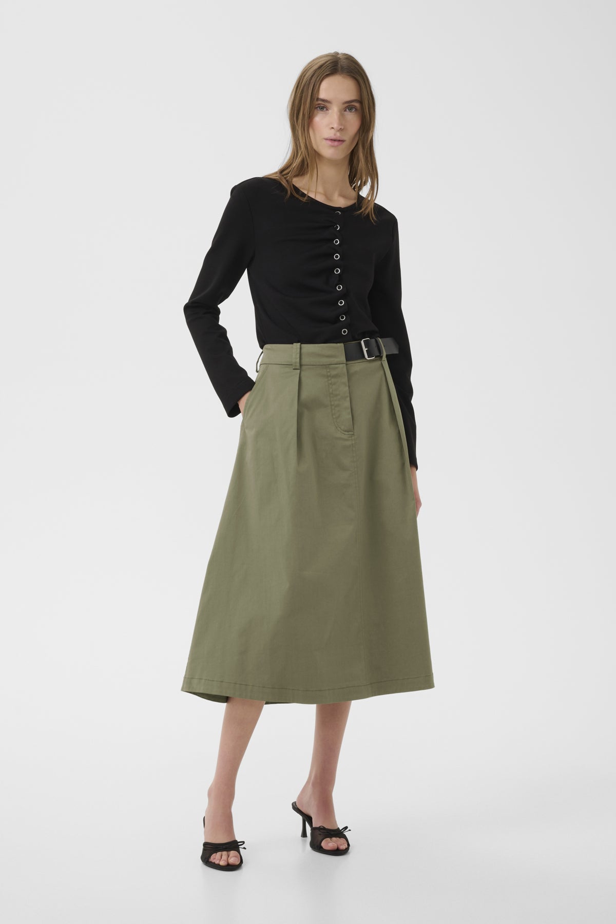 KBEgina Skirt Deep Lichen Green - 180312 - 10105875