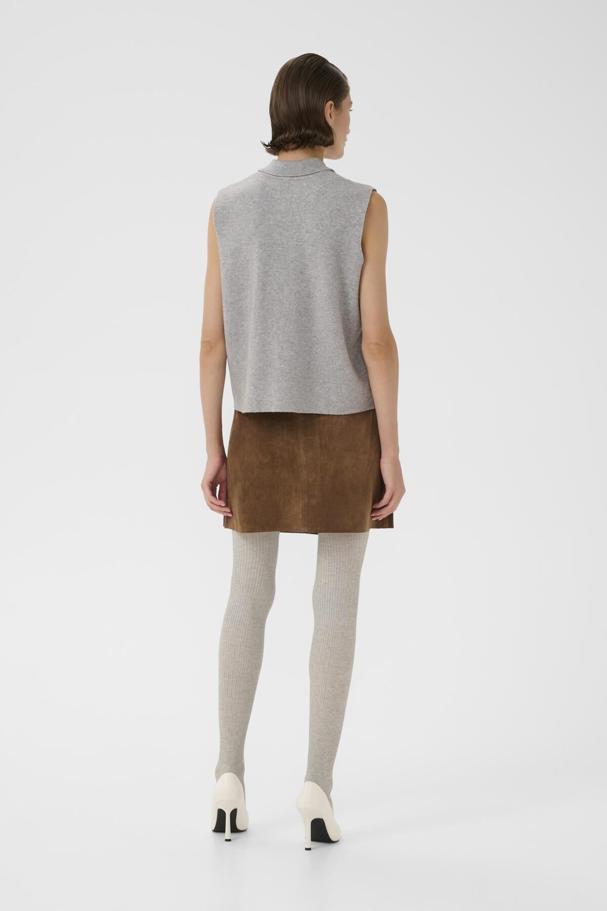 KBElvina Waistcoat Light Grey Melange - 109193 - 10105895