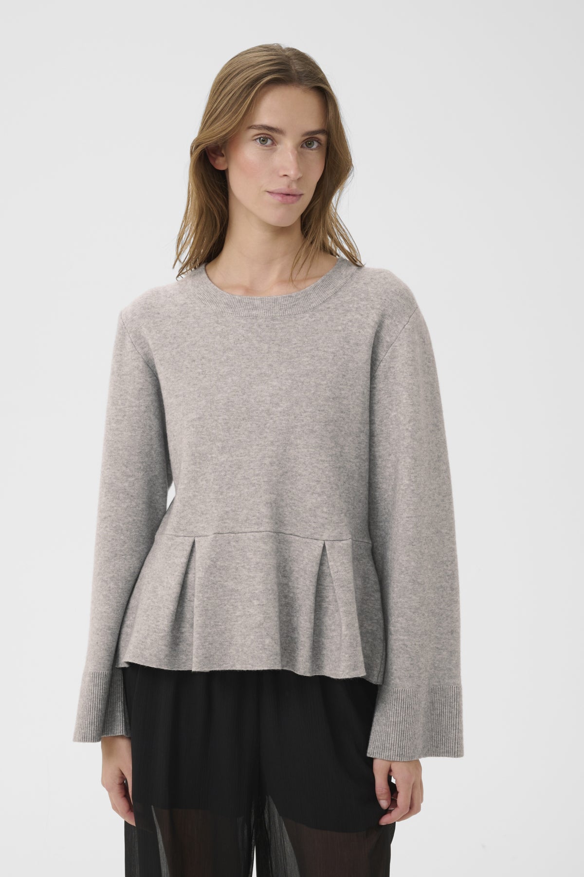 KBElvina Pullover Light Grey Melange - 109193 - 10105896
