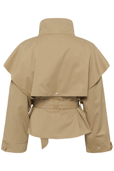 KBDana Short Trench Jacket Chinchilla - 171109 - 10105927 Thumbnail