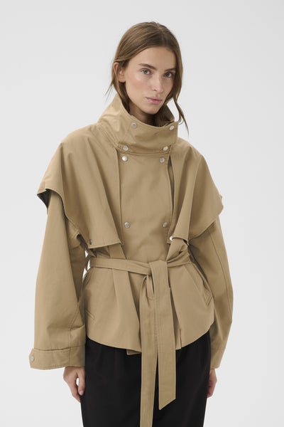 KBDana Short Trench Jacket Chinchilla - 171109 - 10105927 Thumbnail