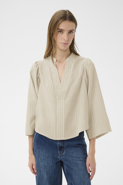 KBFelia Blouse Stone Stripe - 109385 - 10105938 Thumbnail