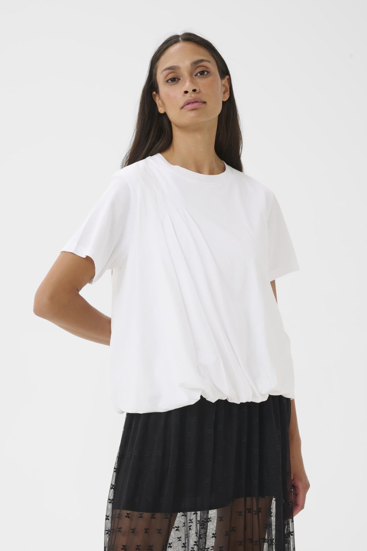 KBFatima Balloon Tee Bright White - 110601 - 10105965