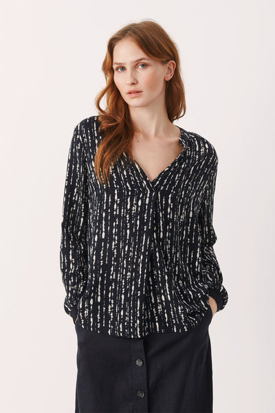 Tonnie BL Dark Navy texture Line - 30304923 Thumbnail