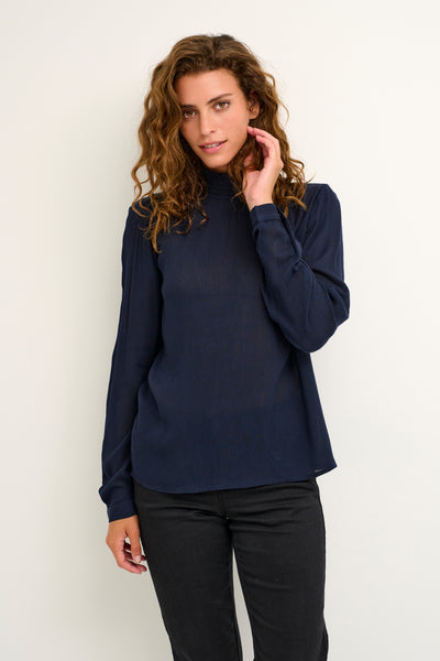 Trine Blouse Midnight Marine 10500950 Thumbnail