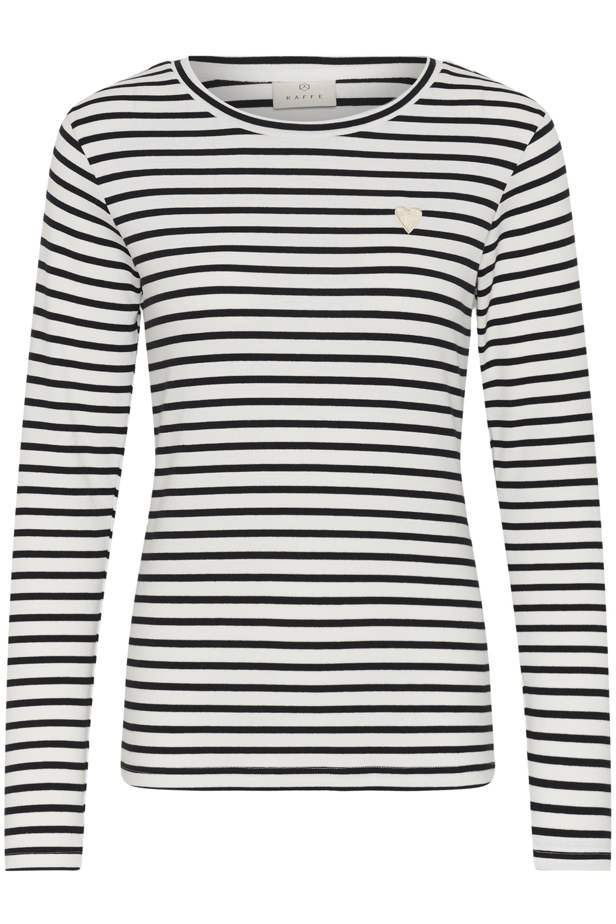 Liddy T-Shirt Chalk/Black-Feather Gray Heart - 10502821