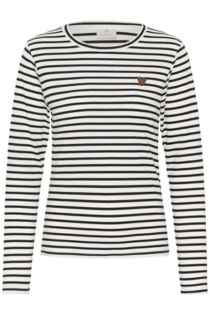 Liddy T-Shirt Chalk/Black - Carafe Heart - 1 - 10502821