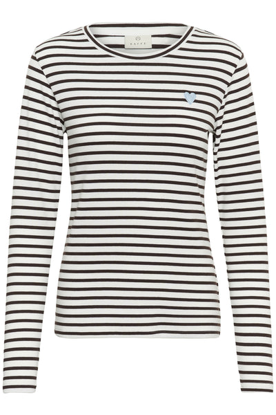 Liddy T-Shirt Chalk / Brown - Blue Heart - 1 - 10502821 Thumbnail