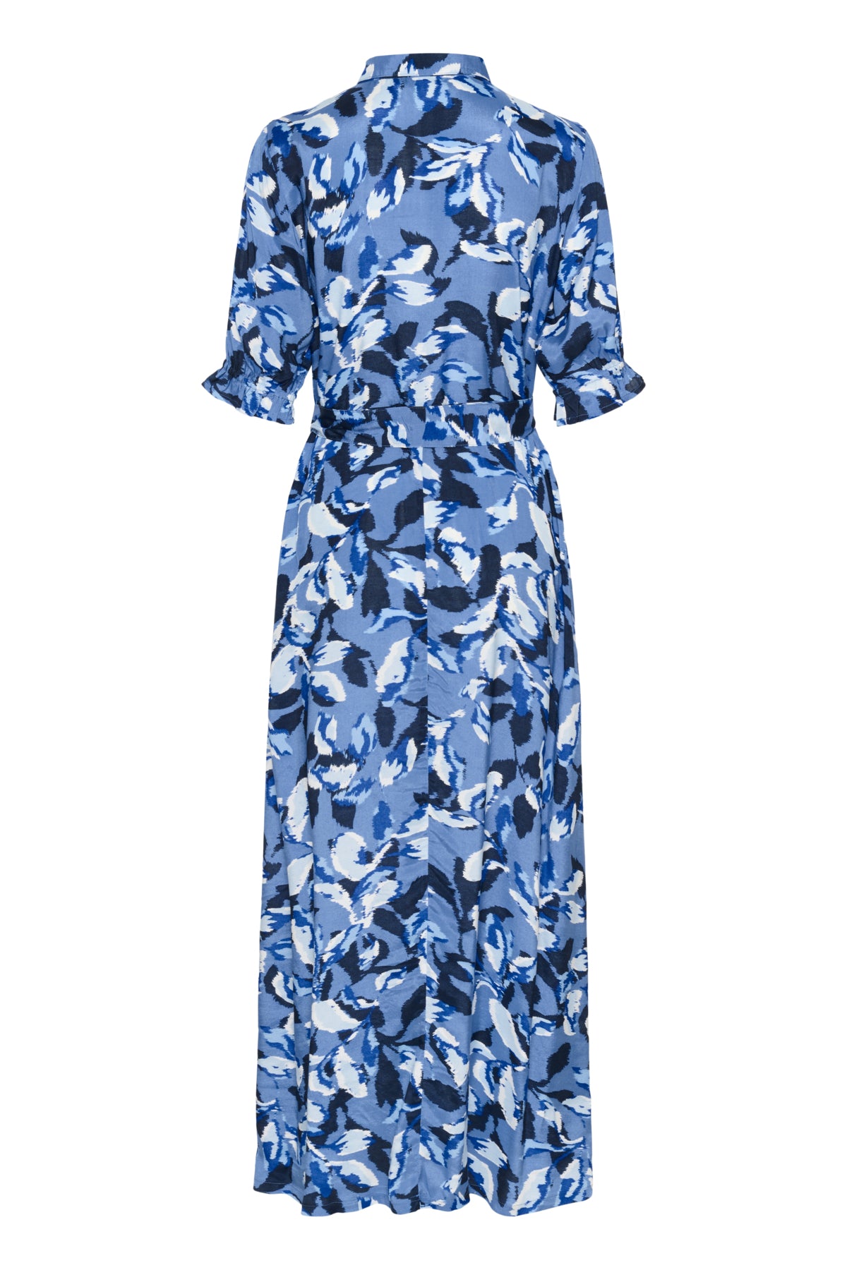 KAvelana Maxi Dress Blue Blurry Leafs - 10504043