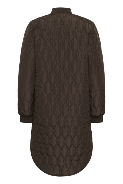 KAshally Quilted Coat Chocolate Brown - 190912 - 10504093 Thumbnail