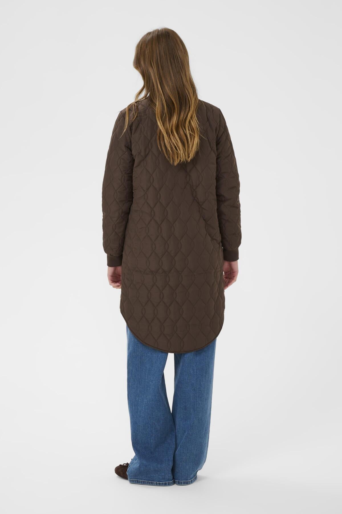 KAshally Quilted Coat Chocolate Brown - 190912 - 10504093