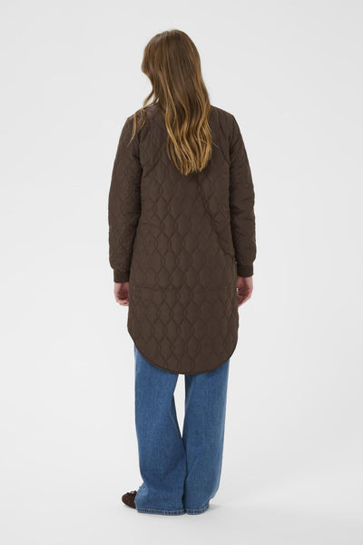 KAshally Quilted Coat Chocolate Brown - 190912 - 10504093 Thumbnail