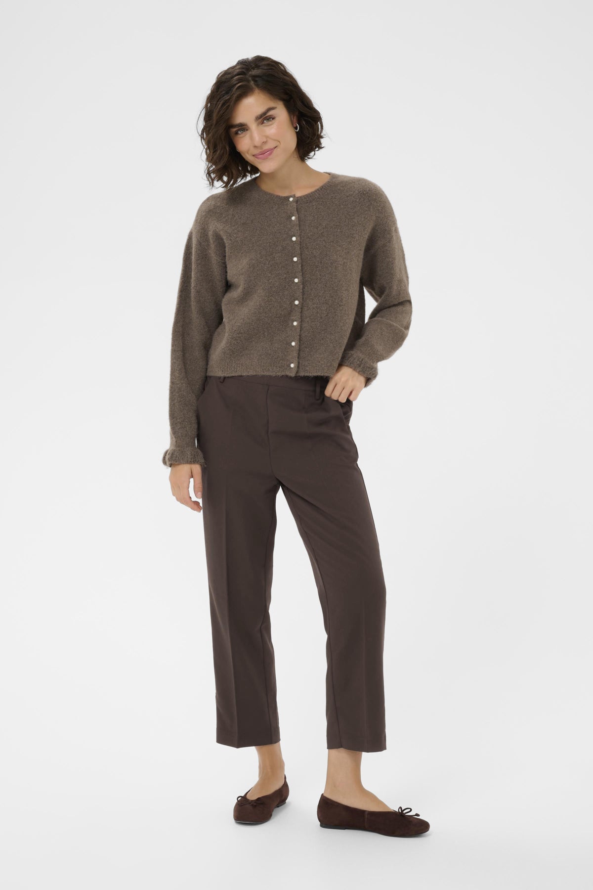 KAsakura HW Cropped Pants Coffee Bean - 190915 - 10506127
