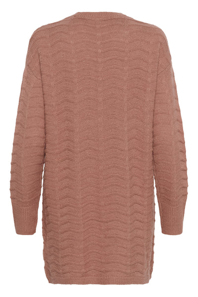 KAemria Knit Cardigan Light Mahogany - 10506359 Thumbnail