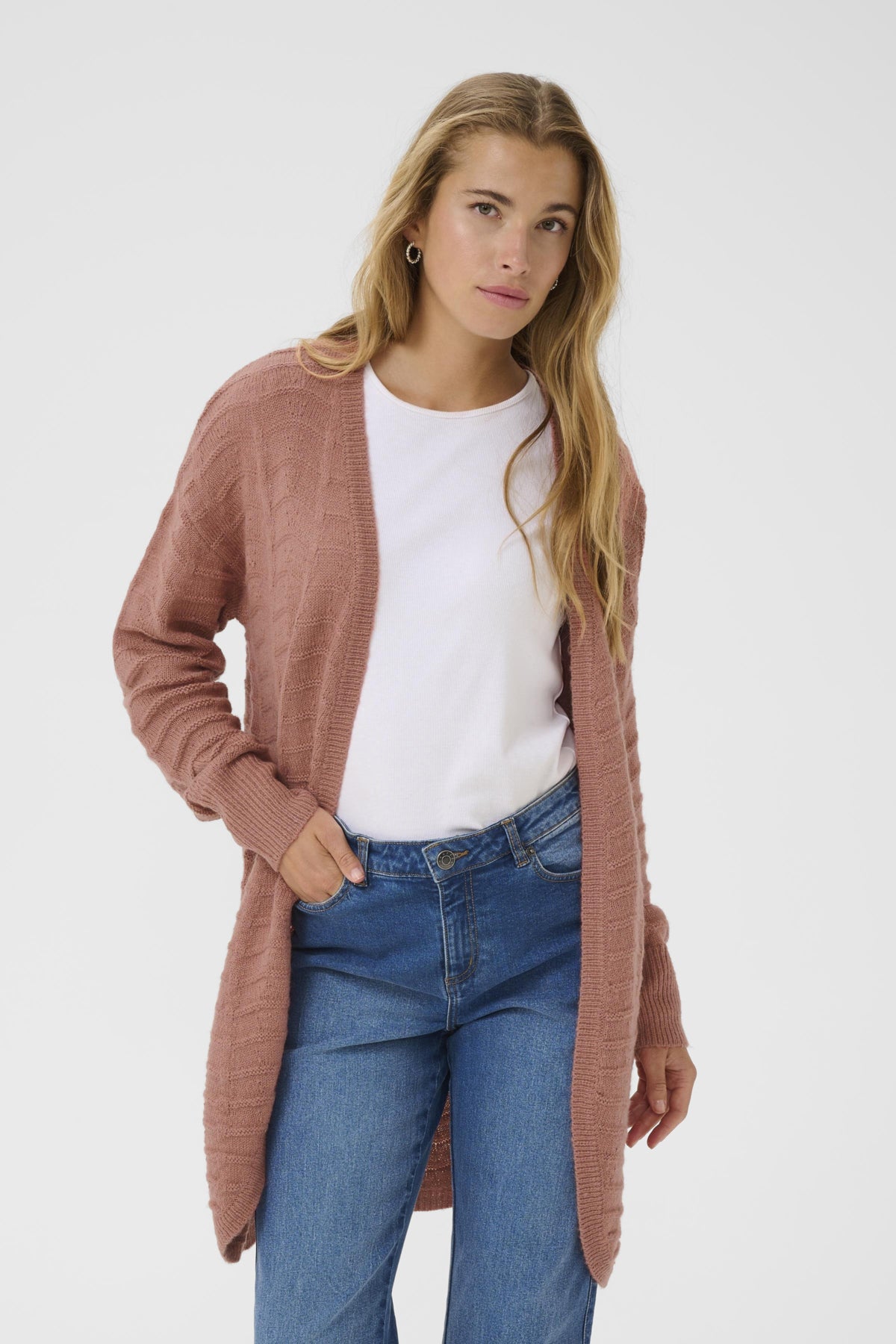 KAemria Knit Cardigan Light Mahogany - 10506359
