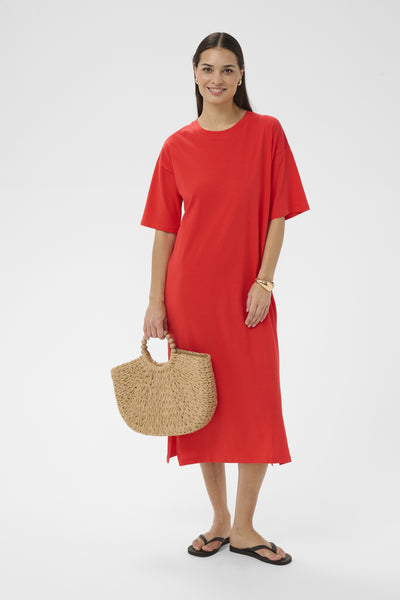 KAedna 1/2 Sleeve Dress Poppy Red - 171664 - 10507351 Thumbnail
