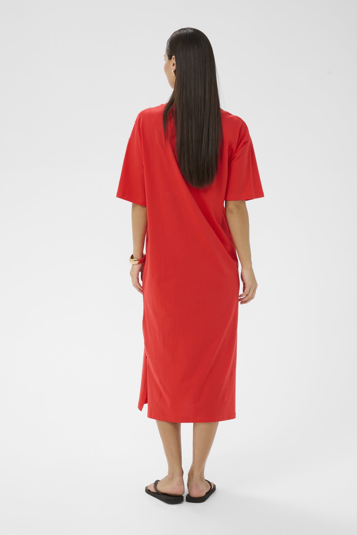 KAedna 1/2 Sleeve Dress Poppy Red - 171664 - 10507351