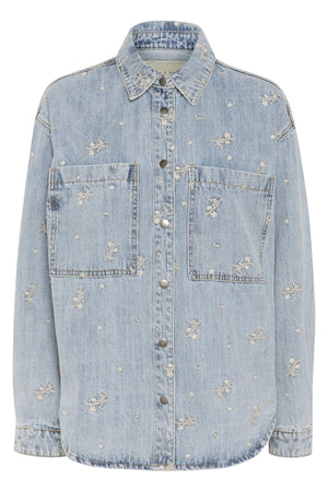 KAbabeth Denim Jacket Blue Denim/Feather Flower Emb. - 10507500