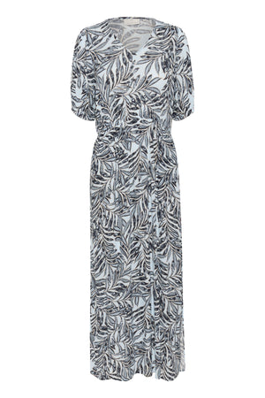 KAisolde Amber Maxi Dress Blue Leaf Print - 10507514