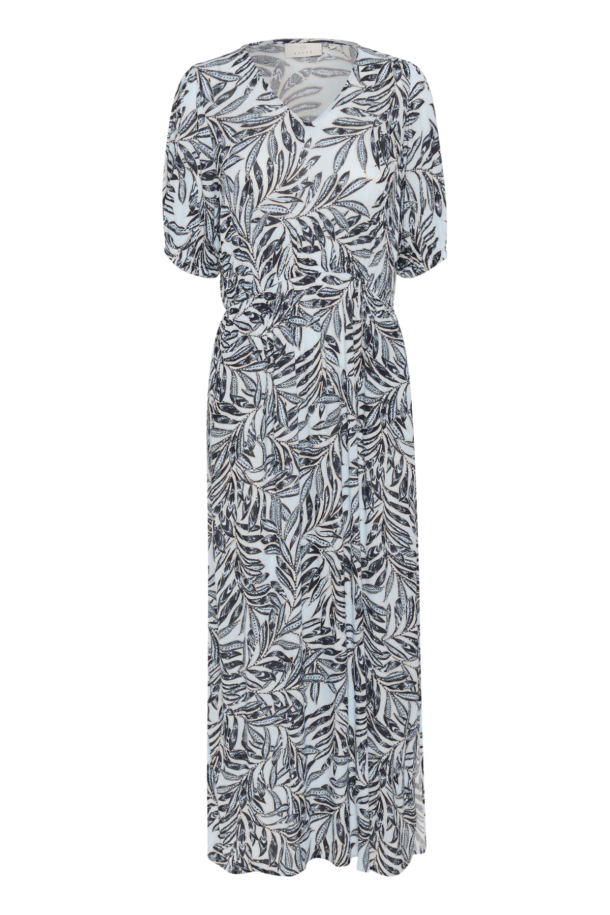 KAisolde Amber Maxi Dress Blue Leaf Print - 10507514