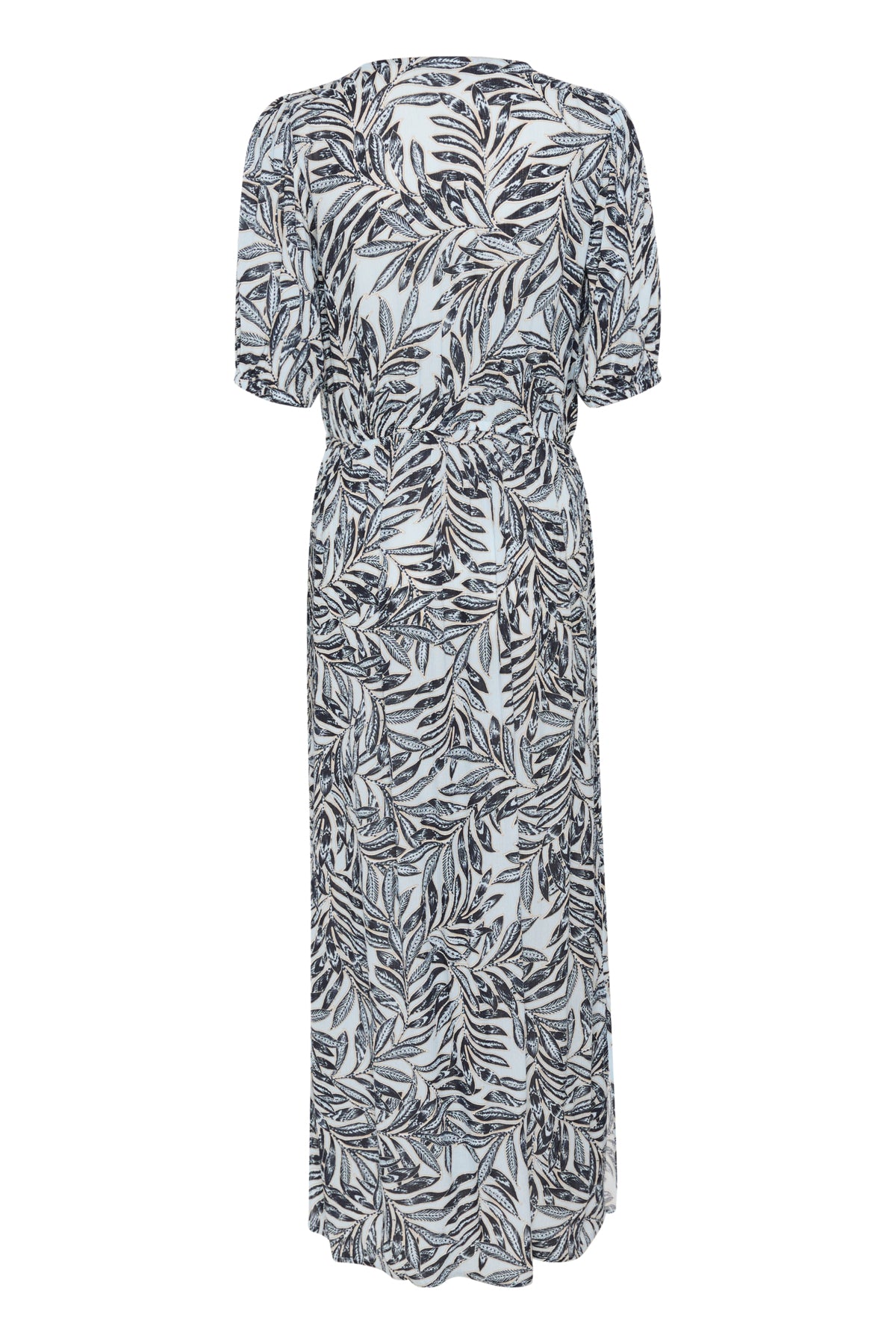 KAisolde Amber Maxi Dress Blue Leaf Print - 10507514