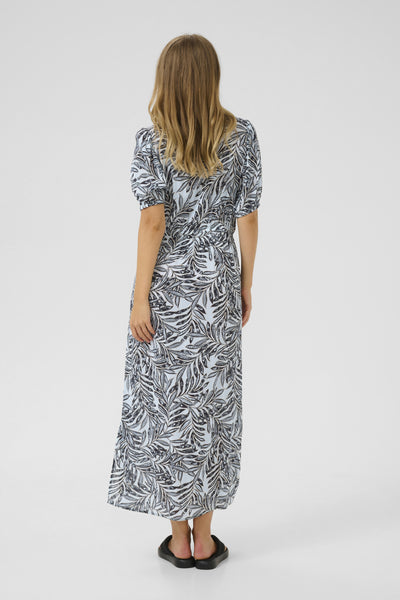KAisolde Amber Maxi Dress Blue Leaf Print - 10507514 Thumbnail
