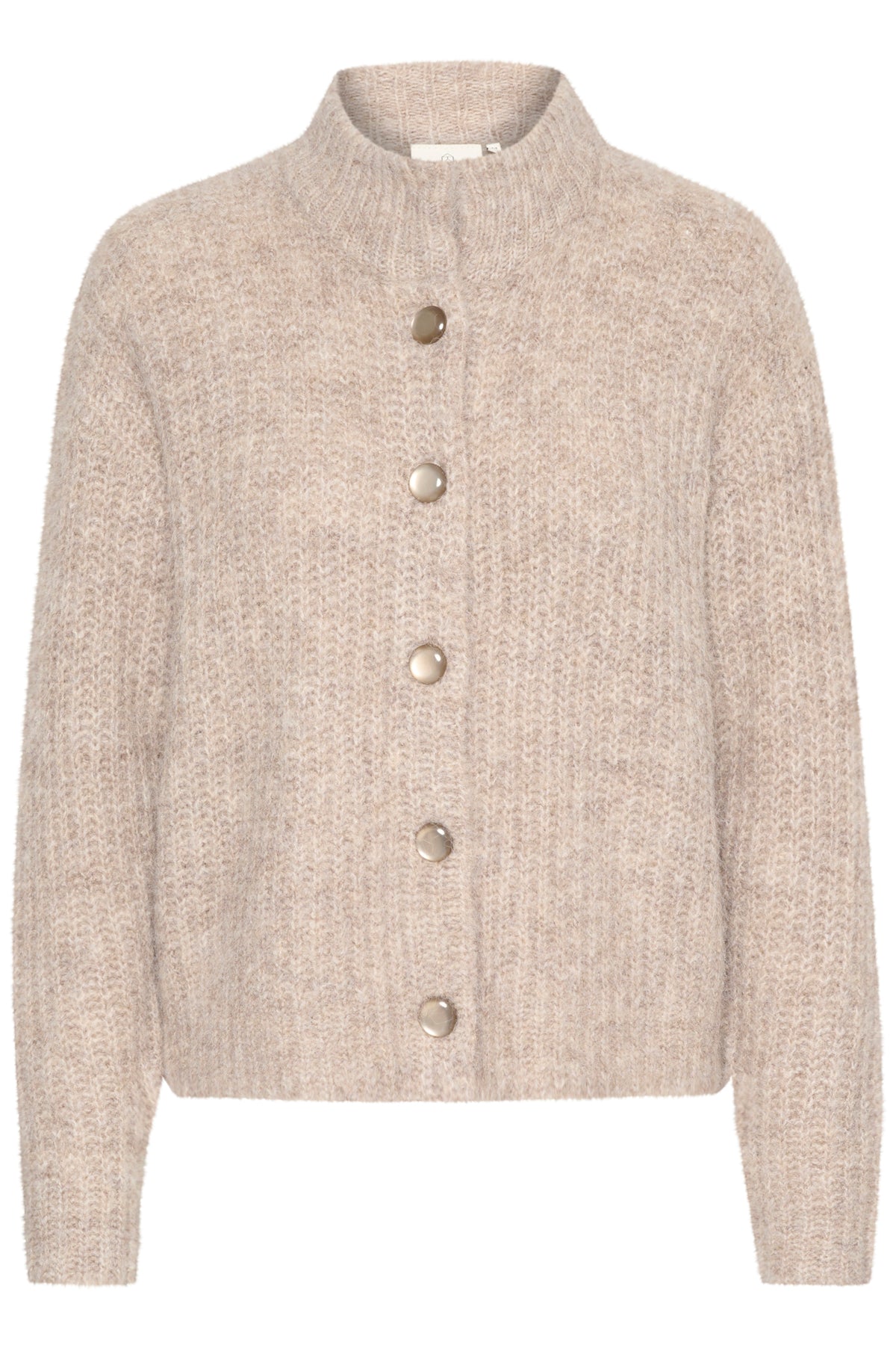 KAane Knit Cardigan Major Brown Melange - 10507843