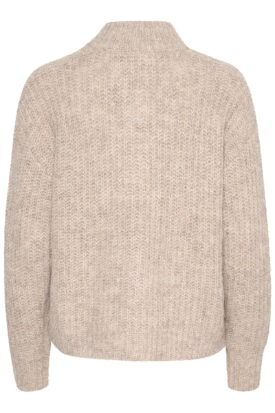 KAane Knit Cardigan Major Brown Melange - 10507843 Thumbnail