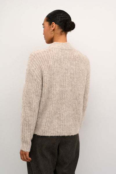 KAane Knit Cardigan Major Brown Melange - 10507843 Thumbnail